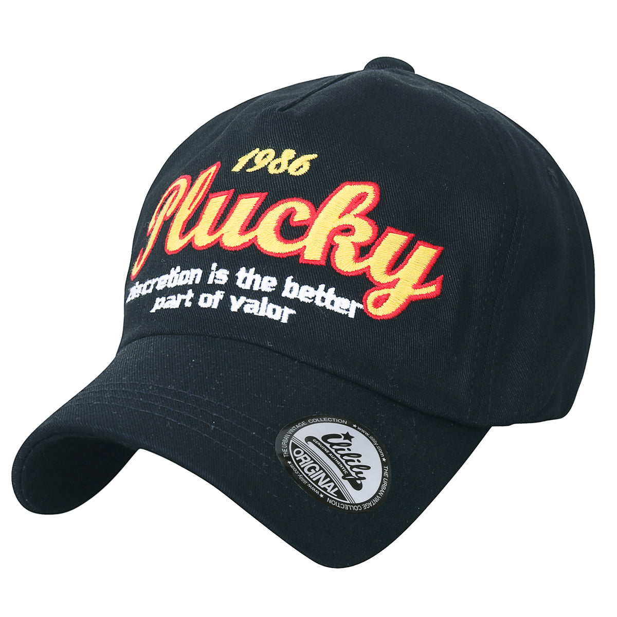 ililily Letter Embroidered Distressed Vintage Cotton Baseball Cap Trucker Hat