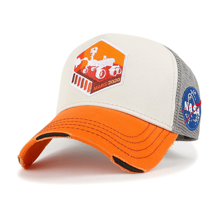 ililily PREMIUM NASA Mission Hexagon Patch Embroidery Structured Baseball Cap