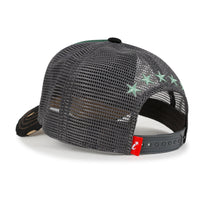 ililily PREMIUM Manhattan Wide Embroidery Trucker Hat Vintage Baseball Cap