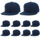 10-Navy - Green Flat Bill