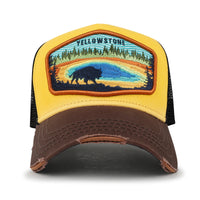 ililily Premium Yellowstone Embroidery Baseball Cap Structured Trucker Hat