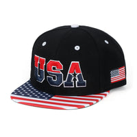 ililily United States Of America USA Flag Embroidery Trucker Hat Baseball Cap