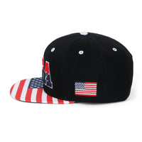 ililily United States Of America USA Flag Embroidery Trucker Hat Baseball Cap