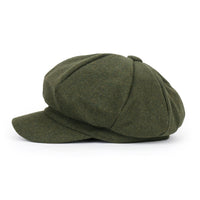 ililily Wool Blend Newsboy Cabbie Cap Baker Boy Ivy Duck Bill Flat Hunting Hat