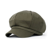 ililily Cotton Newsboy Cabbie Cap Baker Boy Ivy Duck Bill Flat Hunting Hat
