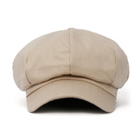 ililily Cotton Newsboy Cabbie Cap Baker Boy Ivy Duck Bill Flat Hunting Hat