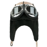 ililily Aviator Hat Winter Snowboard Fur Ear Flaps Trooper Trapper Pilot Goggles